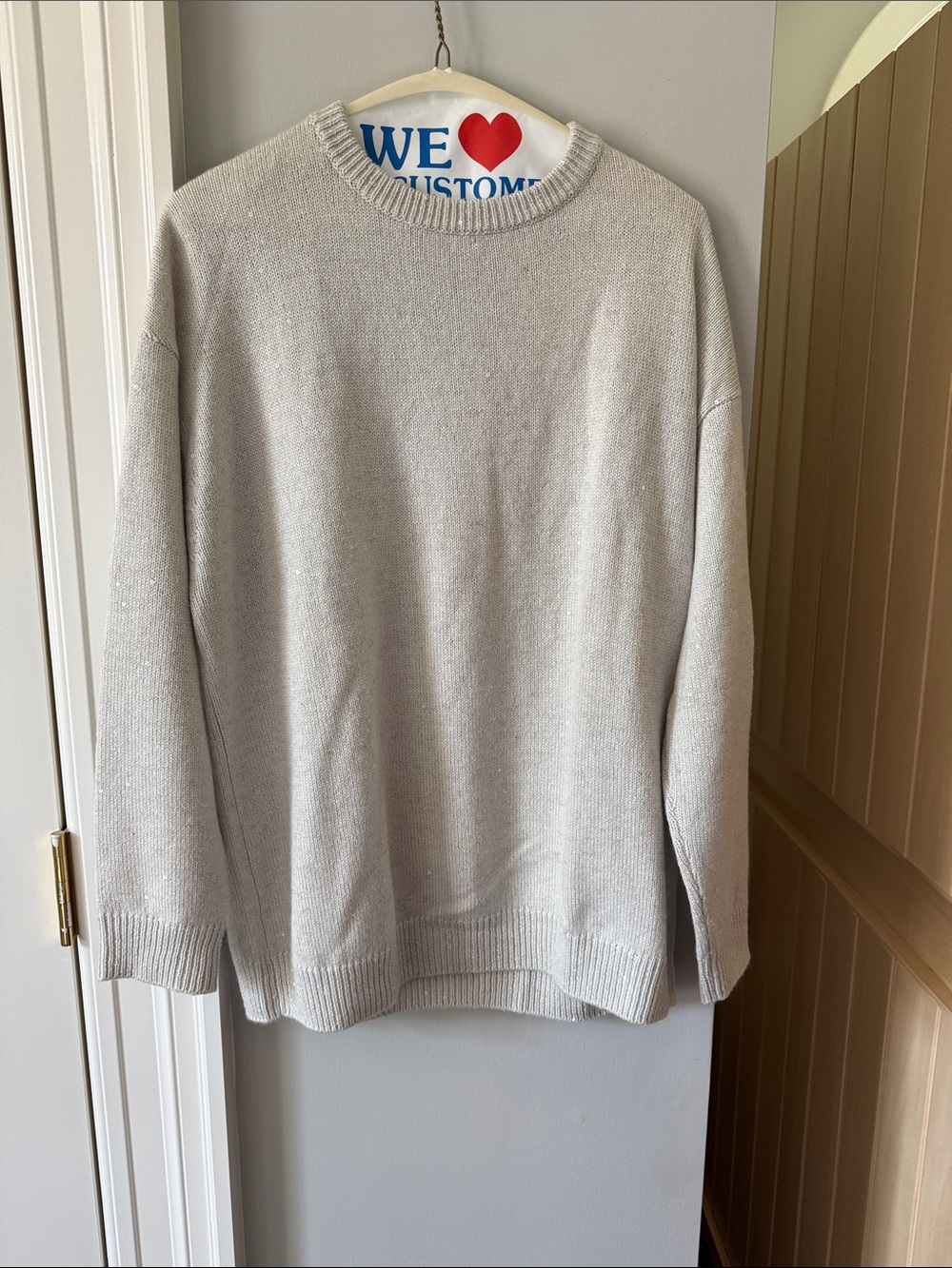 Brunello Cucinelli Woman’s Crewneck Sweater - Light Gray